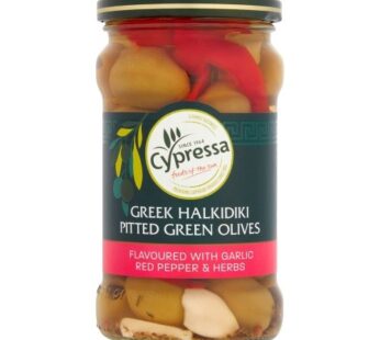 Cypressa Halkidiki Pitted Green Olives 315g