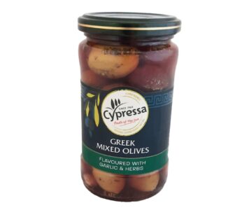 Cypressa Mixed Olives Suffed With Garlic & Herbs 315g