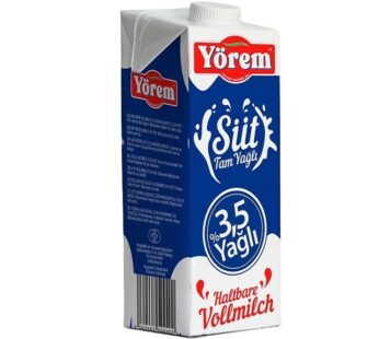Yorem Whole Milk 3.5% Fat 1lt – Sut
