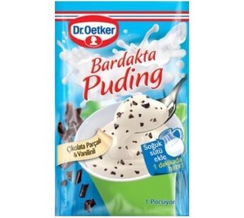 Dr. Oetker Chocolate Piece Pudding in Glass 35g – Bardakta Cikolata Parcali Puding