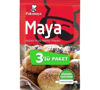 Pakmaya Dry Yeast 3 pcs 10g – Kuru Maya