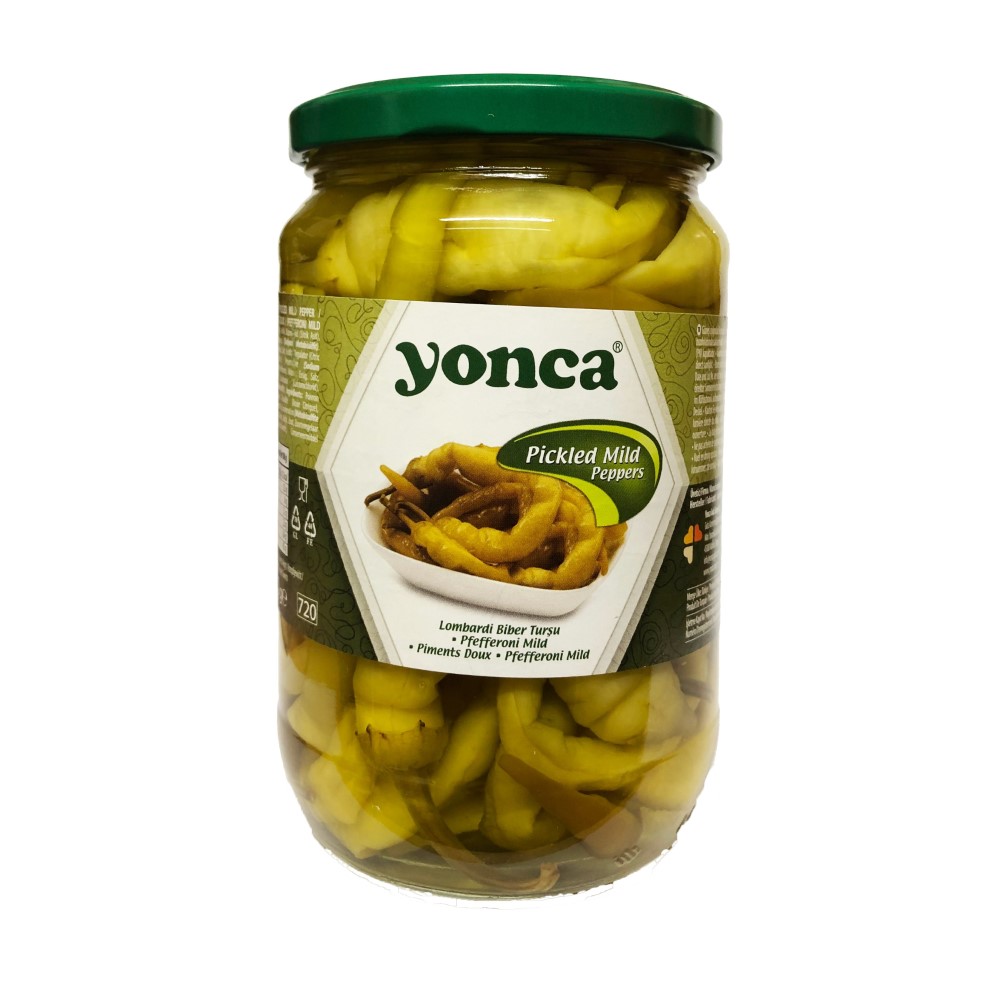 Yonca Hot Pepper Pickle 720g - Yakan Biber Tursu - Denar Foods Online