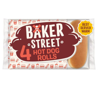 Baker Street Hot Dog 4 Rolls 250g