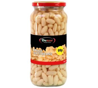 Denar Boiled White Beans 580g – Fasulye Haslama