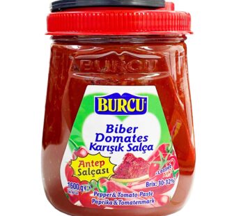 Burcu Mixed Tomato Pepper Paste 1.6kg – Karisik Domates Biber Salcasi