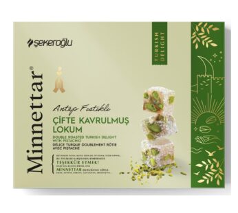 Sekeroglu Minnettar Turkish Delight Roasted Pistachio Lokum 300g