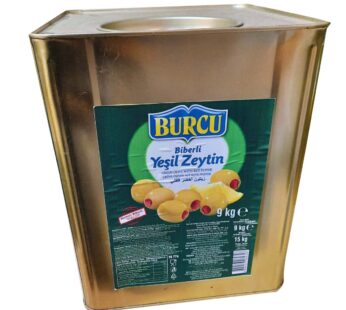 Burcu Green Pepper Olives 10kg – Biberli Zeytin Yesil