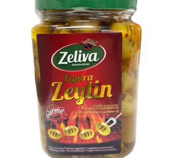 Zeliva Grilled Green Olive 350g – Yesil Zeytin Izgara
