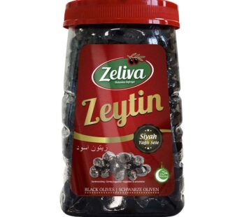 Zeliva Gemlik Black Sele Olives Pet 1200g – Siyah Zeytin Plastik